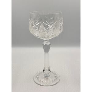 Avondale Imperial Cut Crystal Import Water Goblet Elegant Large Cross Cut